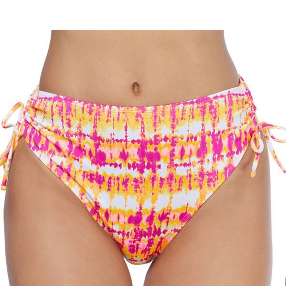 Ambrielle Women’s Neon Tie Dye Bikini Bottoms